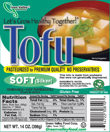 Green Valley Food Corp. TOFU - SOFT